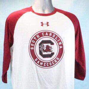 South Carolina Gamecocks HeatGear Performance 3/4 Sleeve Crew Neck Tee Adult Med
